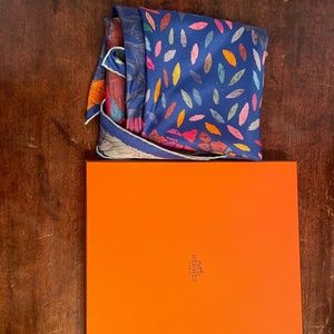 Brand New Hermès Scarf - Blue